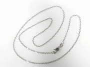 14K White Gold Cable Chain 16" New