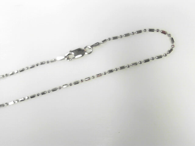 Sterling Silver Bead & Bar Chain 1.5mm 16", New