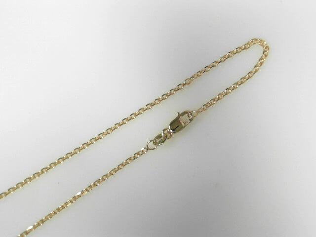 14K Yellow Gold Cable Chain 24" New