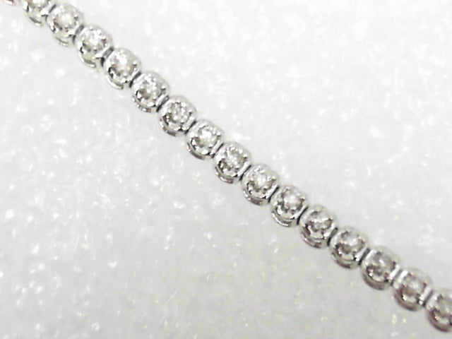 10k White Gold Diamond Tennis Bracelet New 1.00ct