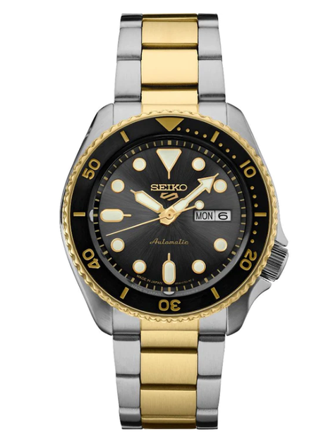 Gent's Two-Tone Seiko 5 Divers Watch New SRPK22 – Espling Jewelers Gent's Two-Tone Seiko 5 Divers Watch New SRPK22 – Espling Jewelers