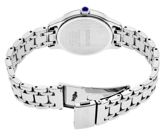 Lady's Stainless Steel Seiko Watch Diamond Dial New SRZ537