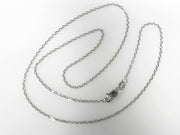 14K White Gold Cable Chain 16" New