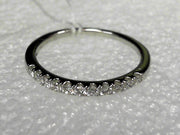 14kt White Gold 1/4 Ctw Diamond Band, New