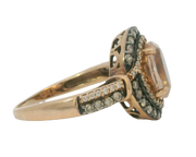 LEVIAN 14K ROSE GOLD MORGANITE RING, ESTATE