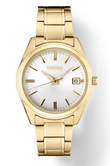 Gents Yellow Seiko Watch New SUR314