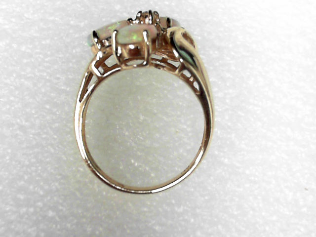 14K Yellow Gold Opal Ring, Estate