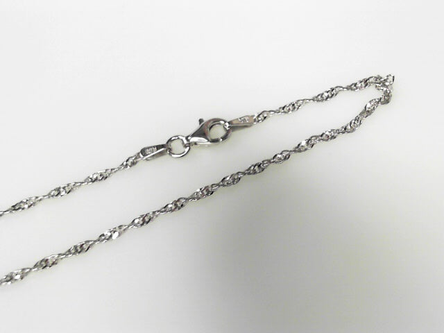 Sterling Silver Singapore Chain 1.8mm 24"