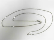 Sterling Silver Diamond-Cut Cable Chain 1.4mm 22"