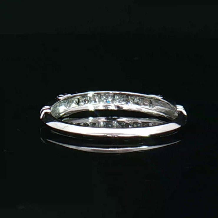 VINTAGE PLATINUM DIAMOND BAND, ESTATE