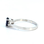 10K WHITE GOLD IOLITE RING, ESTATE