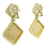 ASCH GROSSBARDT 14K YELLOW GOLD EARRINGS, ESTATE