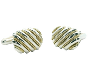 Tiffany & Co Cufflinks 18k Gold + Sterling Silver Estate