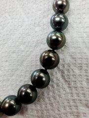 Tahitian Pearl Strand 17" 14 KT Yellow Gold Clasp GIA Estate