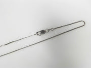 Sterling Silver Box Chain 1.1mm 16", New