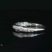 VINTAGE PLATINUM DIAMOND BAND, ESTATE