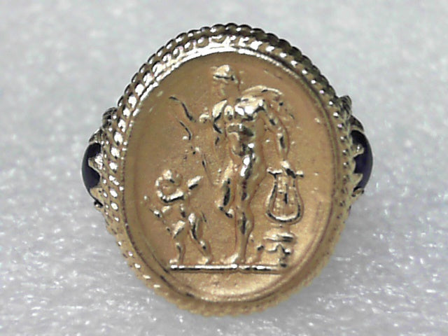 TAGLIAMONTE 18K YELLOW GOLD RING, APOLLO, ESTATE