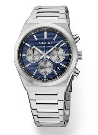 Gents Stainless Steel Seiko Essentials Chronograph Watch, New, SSB453