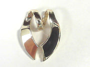 14K YELLOW GOLD ONYX SLIDE PENDANT, ESTATE