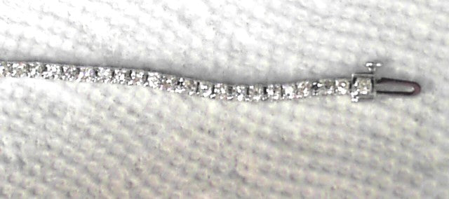 10k White Gold Diamond Tennis Bracelet New 2.00ct