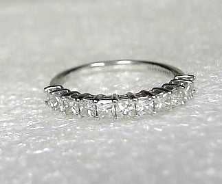 GABRIEL & CO PRINCESS CUT DIAMOND BAND, ESTATE