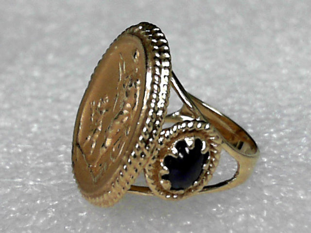 TAGLIAMONTE 18K YELLOW GOLD RING, APOLLO, ESTATE