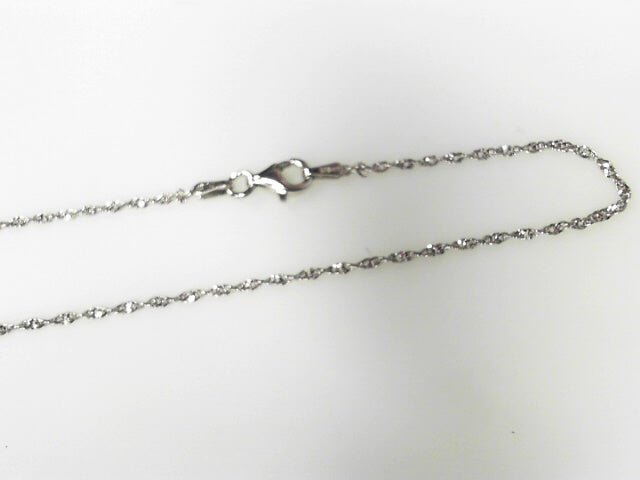 Sterling Silver Singapore Chain 1.5MM 18", New