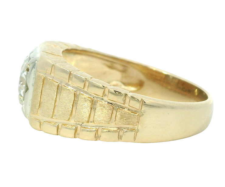 1.03 CT DIAMOND MANS RING, ESTATE