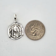 ATOCHA SILVER COIN PENDANT, NEW