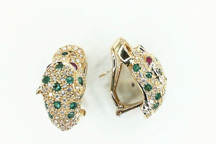 14ky Jaguar  Earrings Estate