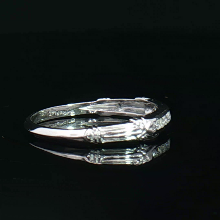VINTAGE PLATINUM DIAMOND BAND, ESTATE