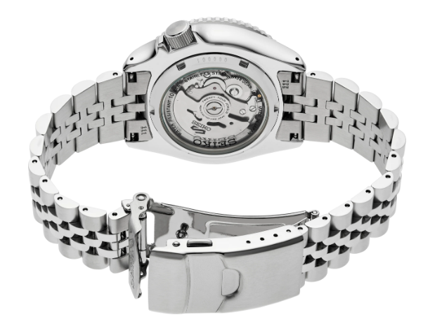 Gent's Stainless Steel Seiko 5 GMT Divers Watch New SSK035