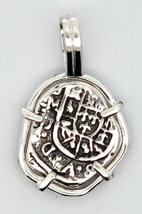 Silver Atocha Coin Pendant, NEW