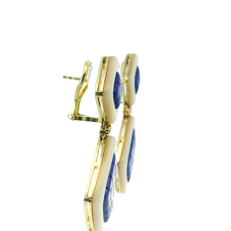 ASCH GROSSBARDT 14K YELLOW GOLD EARRINGS, ESTATE