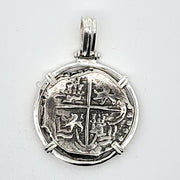 Atocha Silver Coin Pendant, NEW