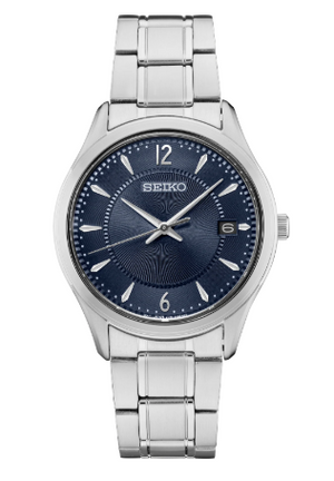 Stainless Steel Seiko Essentials Dress Watch SUR419, New