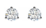 14K White Gold Diamond Stud Earrings, 0.77ctw, New