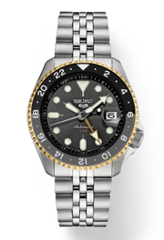 Gent's Two-Tone Seiko 5 GMT Automatic Divers Watch New SSK021