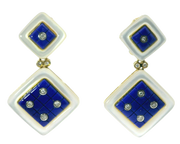 ASCH GROSSBARDT 14K YELLOW GOLD EARRINGS, ESTATE