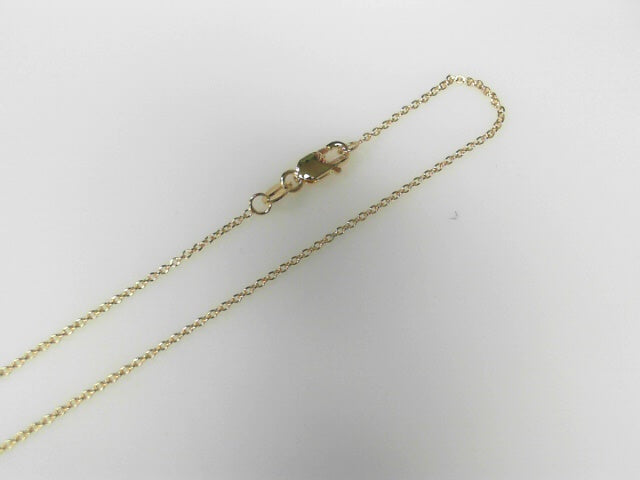 14K Yellow Gold Rolo Chain 16" New
