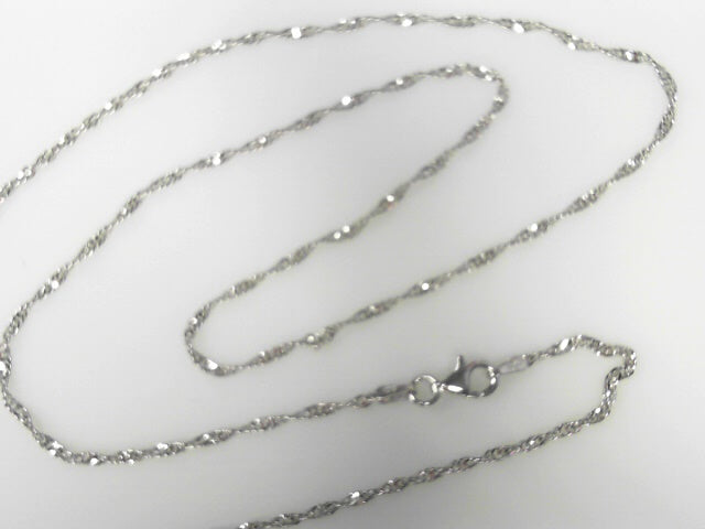 Sterling Silver Singapore Chain 1.8mm 24"
