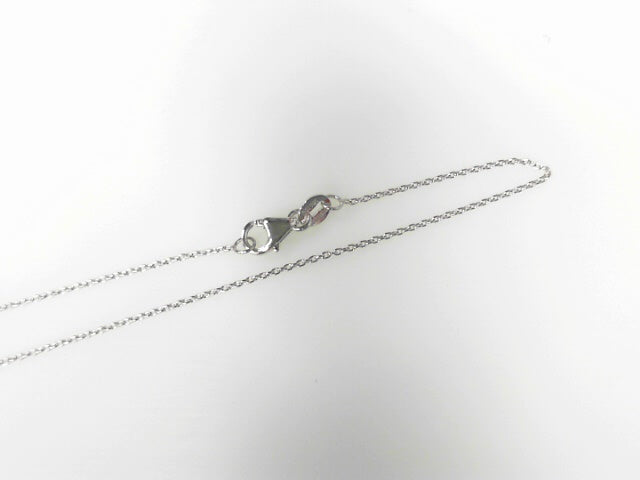 14K White Gold Rolo Chain 16", New