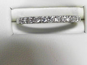 14kt White Gold 1/4 Ctw Diamond Band, New