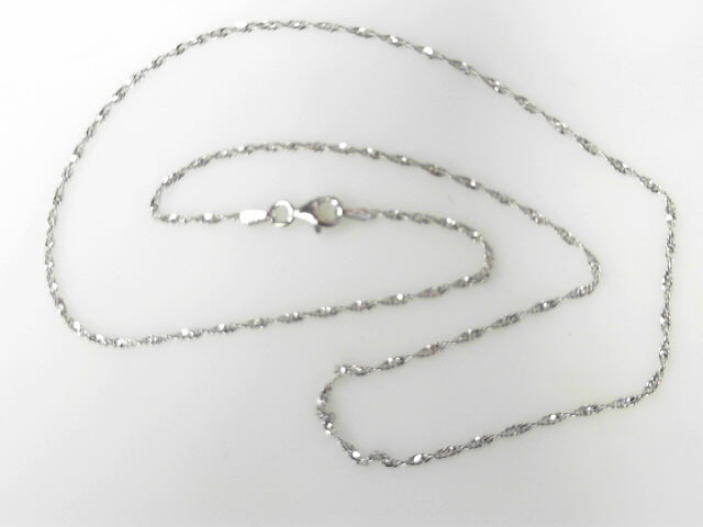 Sterling Silver Singapore Chain 1.6mm 20"