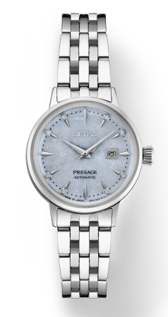 Ladies Stainless Steel Seiko Presage Cocktail Time"Skydiving" Watch, New, SRE007