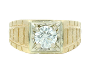 1.03 CT DIAMOND MANS RING, ESTATE