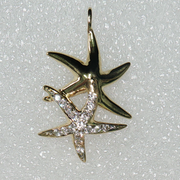 18K YELLOW GOLD STARFISH PENDANT, ESTATE