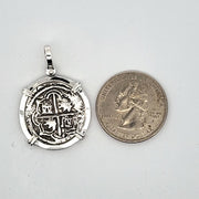Atocha Silver Coin Pendant, NEW