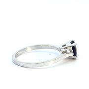 10K WHITE GOLD IOLITE RING, ESTATE
