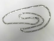 Sterling Silver Flat Figaro Chain 2.8mm 20"